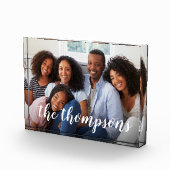 Skriptüberlagertes Foto für Familiennamen (Rechts)