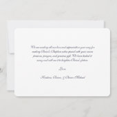 Skriptüberlagerung | Flat danke Ihnen Fotokarte (Rückseite)