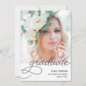 Skriptüberlagerung | Foto Graduation Party Einladung (Vorderseite)