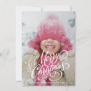 Skriptüberlagerung Foto Weihnachtskarte drehen Feiertagskarte