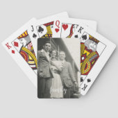 Skriptüberlagerung für benutzerdefinierte Fotovorl Spielkarten (Rückseite)