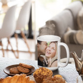 Skriptüberlagerungs-Geschichte Kaffeetasse