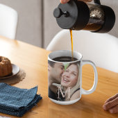 Skriptüberlagerungs-Geschichte Kaffeetasse