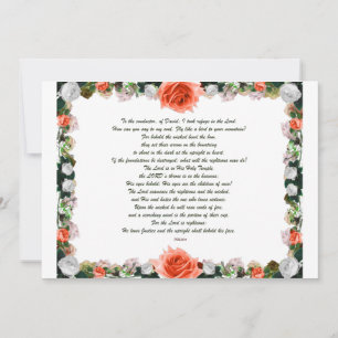 Skripture, Psalm 11, Botanic Einladung