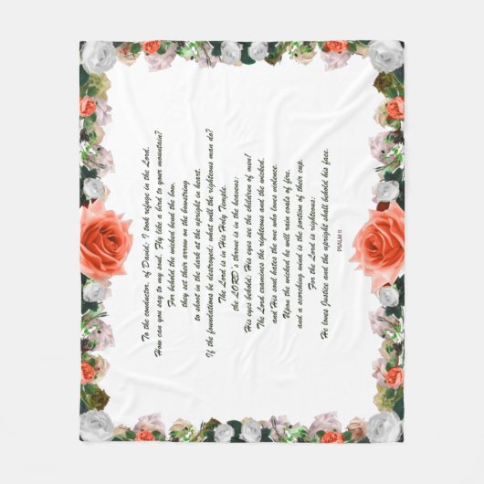 Skripture, Psalm 11, Botanic Fleecedecke (Vorderseite)