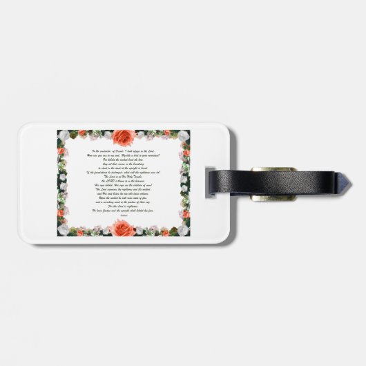 Skripture, Psalm 11, Botanic Gepäckanhänger (Rückseite horizontal)