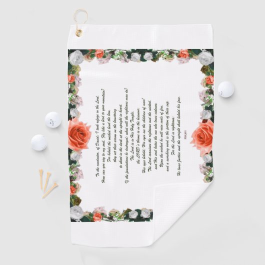 Skripture, Psalm 11, Botanic Golfhandtuch (Insitu)