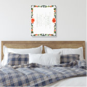 Skripture, Psalm 11, Botanic Leinwanddruck (Insitu (Schlafzimmer))