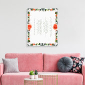 Skripture, Psalm 11, Botanic Leinwanddruck (Insitu (Wohnzimmer))
