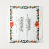 Skripture, Psalm 11, Botanic Wandteppich (Vorderseite (Horizontal))