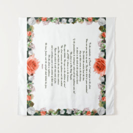 Skripture, Psalm 11, Botanic Wandteppich