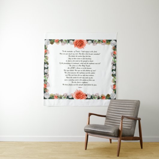 Skripture, Psalm 11, Botanic Wandteppich (Beispiel)