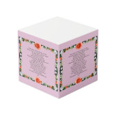 Skripture, Psalm 11, Botanic Würfel (Vorderseite Schrägansicht)