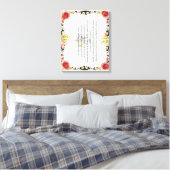 Skripture, Psalm 11, Colorful Flower Leinwanddruck (Insitu (Schlafzimmer))