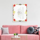 Skripture, Psalm 11, Colorful Flower Leinwanddruck (Insitu (Wohnzimmer))