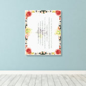 Skripture, Psalm 11, Colorful Flower Leinwanddruck (Insitu (Holzboden))