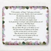 Skripture, Psalm 11, Colorful Roses Mousepad (Vorne)