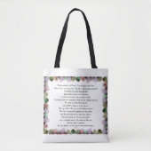 Skripture, Psalm 11, Colorful Roses Tasche (Vorderseite)