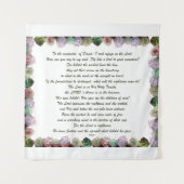 Skripture, Psalm 11, Colorful Roses Wandteppich (Vorderseite)