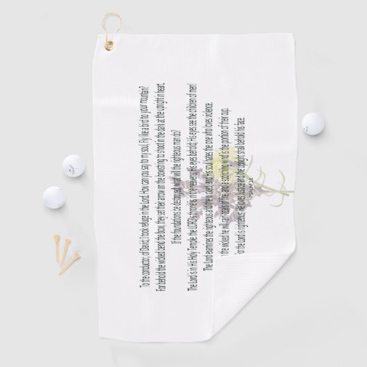 Skripture, Psalm 11, Golfhandtuch (Insitu)