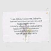 Skripture, Psalm 11, Golfhandtuch (Horizontal)