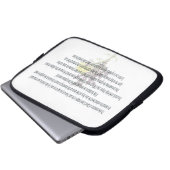 Skripture, Psalm 11, Laptopschutzhülle (Vorne Knopf)