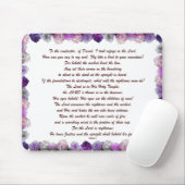 Skripture, Psalm 11, Purple Roses Mousepad (Mit Mouse)
