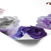 Skripture, Psalm 11, Purple Roses Poster (Ecke)