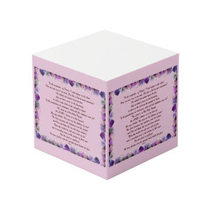 Skripture, Psalm 11, Purple Roses Würfel