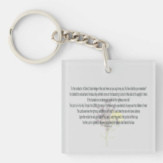 Skripture, Psalm 11, Schlüsselanhänger (Vorderseite)