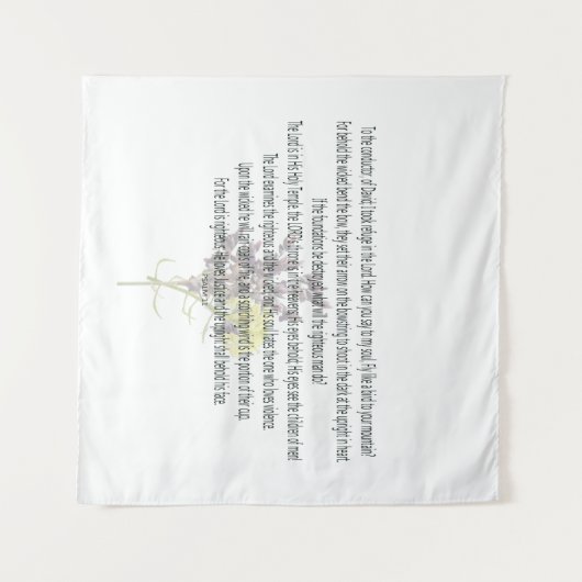 Skripture, Psalm 11, Wandteppich (Vorderseite (Horizontal))