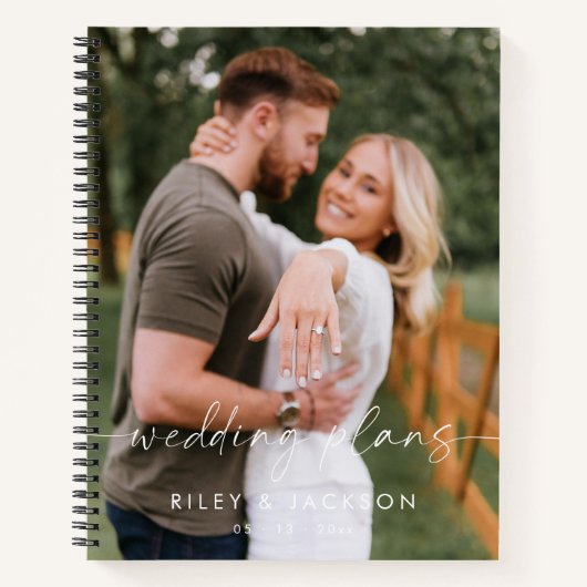 SkriptWedding-Pläne Foto Hochzeitsplanung Notizblock (Vorderseite)