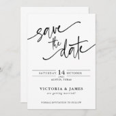 SkriptWedding Save the Date Einladung (Vorne/Hinten)