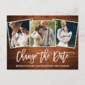 SkriptWood ändern Das Date-Foto Postkarte (Vorderseite)