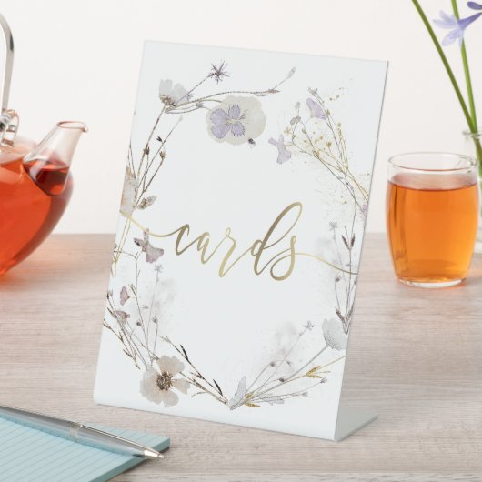 Skriptzeichen für Wiesenkarten-Blume Sockelschild (In Situ)