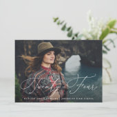 Skriptzweiundzwanzig Graduierungspartei Einladung (Stehend Vorderseite)