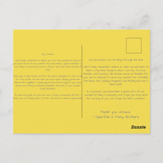 Skrtfahef Postkarte (Rückseite)