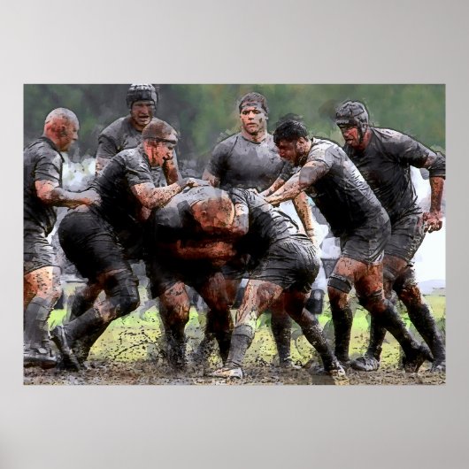 SKRUMMAGE RUGBY POSTER (Vorne)