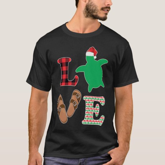 SKSKSK And I Oop Girls Christmas Tree Turtle Holid T-Shirt (Vorderseite)