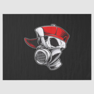 Skul Mask Baseball Cap Graffiti Boy Phantastisch Seidenpapier