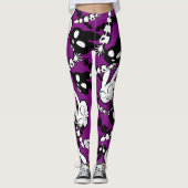 SKULETONS B&W BUNNY LEGGINGS (Vorderseite)