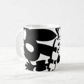 SKULETONS-BUNNEN UND KNOCHENKÖRPER KAFFEETASSE (Vorderseite Links)