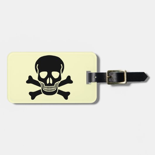 skull 01 gepäckanhänger (Vorderseite horizontal)