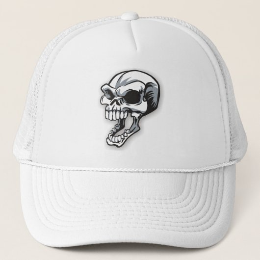 Skull-01 Truckerkappe (Vorderseite)
