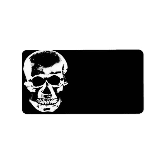 Skull-Adressetikett Adressaufkleber (Vorne)