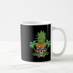 Skull Ananas Aloha Strände Hawaiianische Blume Haw Kaffeetasse