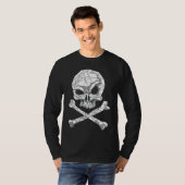Skull And Bones Geometric Bizarre Dark T-Shirt (Vorne ganz)