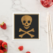 Skull and Bones Paper Napkin Serviette (Beispiel)