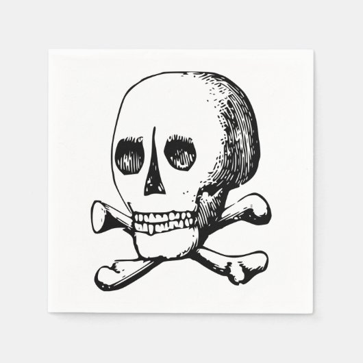 Skull and Bones Paper Napkins Serviette (Vorderseite)