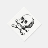 Skull and Bones Paper Napkins Serviette (Ecke)